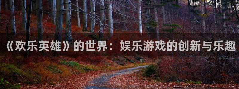永利皇官5：《欢乐英雄》的世界：娱乐游戏的创新与乐趣