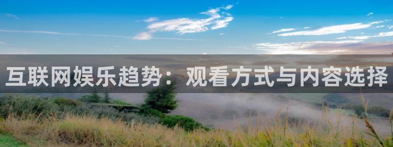 永利皇官平台开户链接：互联网娱乐趋势：观看方式与内容选择