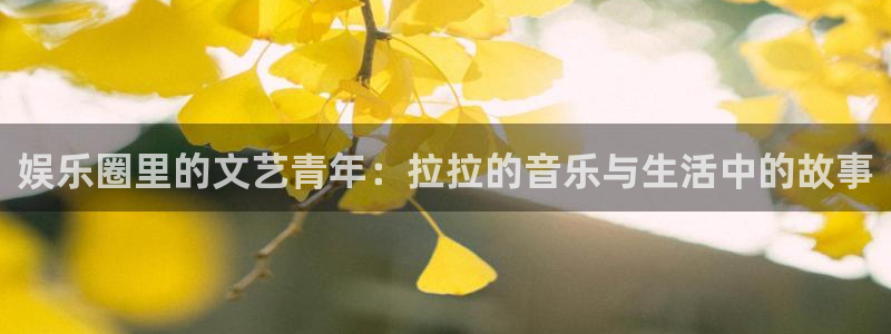 永利皇官体育2官网入口：娱乐圈里的文艺青年：拉拉的音乐与生活中的故事